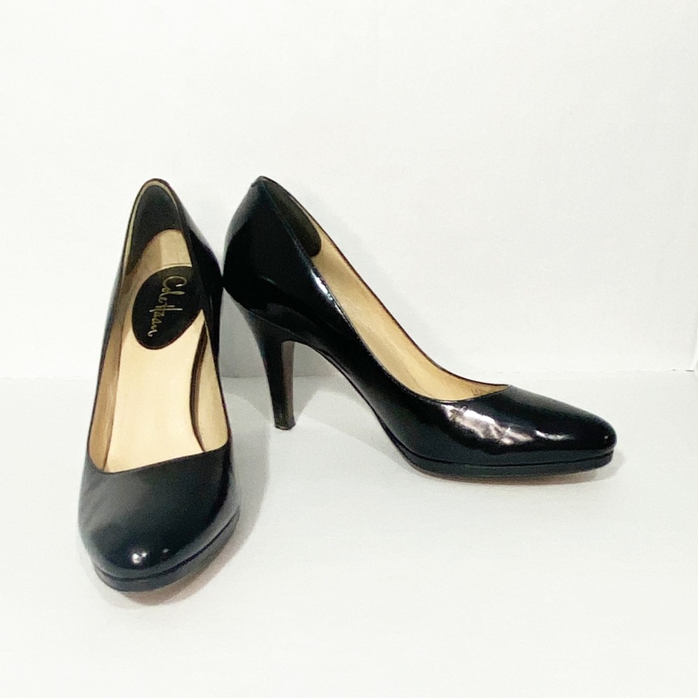 Cole Haan | Patent Leather Nike Air Black Pumps EUC 10.5